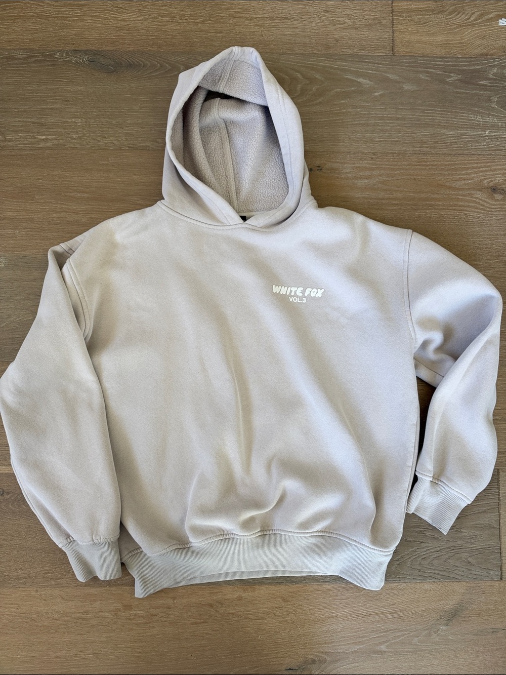 White Fox Boutique Crewneck Hoodie - Light Beige